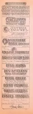 $145.63 • Buy Pink Floyd Queen Lynyrd Skynyrd Concert Newspaper Handbill Randy Tuten Signed...