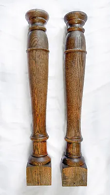 Set Of 2 Antique American Oak Table Legs • $49