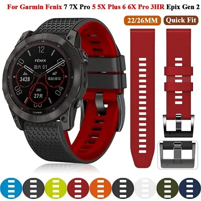 Quickfit Watchband Strap Fr Garmin Fenix 7X 7 6X Pro 5X Plus Epix 2 MK2 955 Band • $9.19