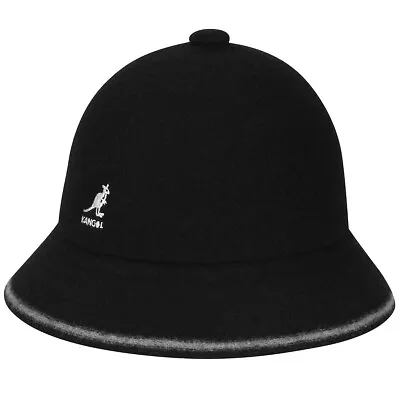 Kangol Men's Wool Stripe Casual Bucket Hat K3181ST Black Size S • $53.95
