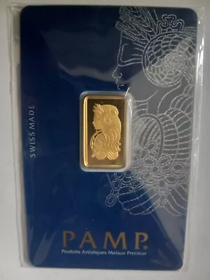 5 Gram Gold Bar - PAMP Suisse - Fortuna - 999.9 Fine In Sealed Assay • $395