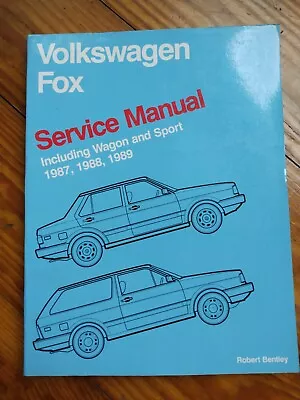 Volkswagen Fox Service Manual W/ Wagon And Sport 1987-1989 • $14.95