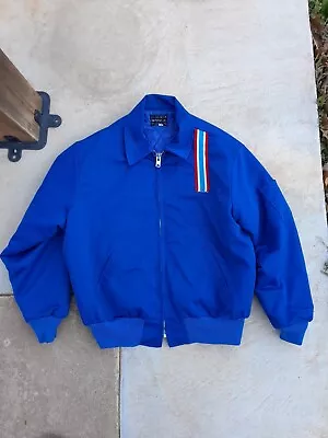 Vintage 70's Blue Bomber Jacket Size Large • $25