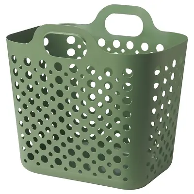 IKEA Slibb Laundry Basket Clothes Basket Washing Linen Bag With Flexible Handles • £12.79