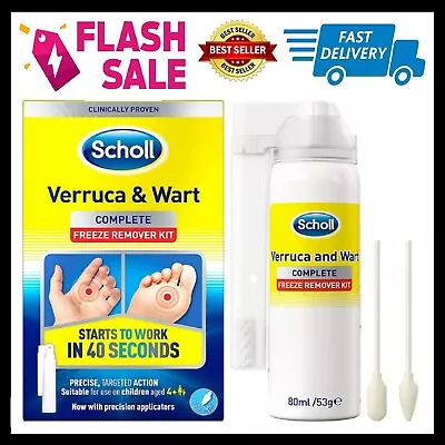 Scholl Verruca And Wart Remover Freeze Treatment 80ml Fast Delivery UK • £14.99