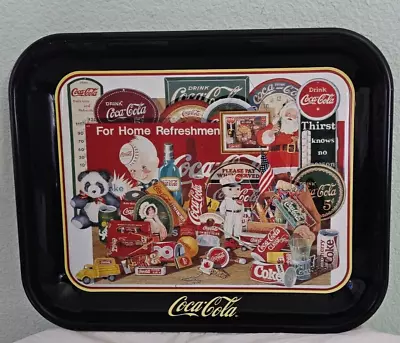Vintage Coca Cola Tray  Through The Years  By Artist Sandra Porter; 1996 Serving • $12.99