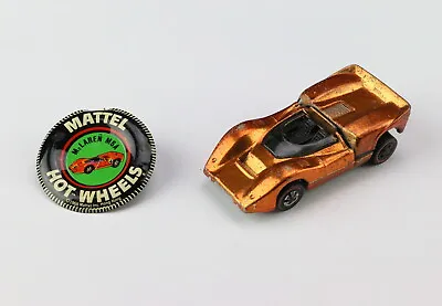 Hot Wheels Redline 1969 McLaren M6A Orange Dark Interior +Button • $39.95