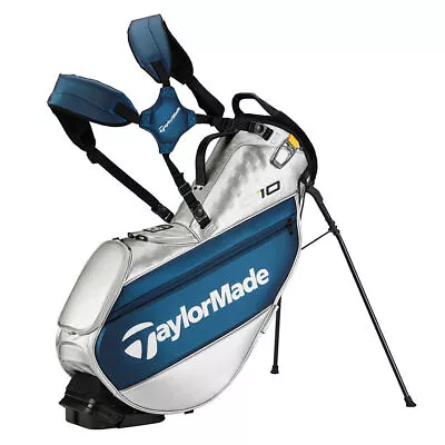 TaylorMade Mens Qi10 Tour Stand Bag 2024  - N2644801 - Navy/Silver • $379.99