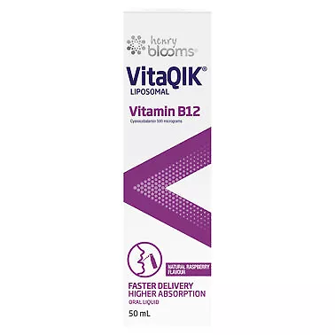 Henry Blooms Vitaqik Liposomal Vitamin B12 50mL • $15.99