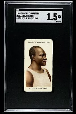 $849.95 • Buy Jack Johnson Boxing Rookie 1909 Ogden’s Cigarettes Pugilists & Wrestlers SGC 1.5