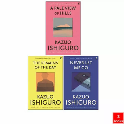 Kazuo Ishiguro Collection 3 Books Set Never Let Me Go Remains Of Day NEW • $37.73