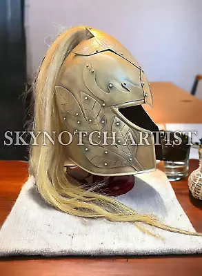 Medieval LOTR Elven Helmet Knight SCA Larp Armor Lord Of The Ring Cosplay Helmet • $219.69