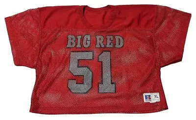 Vintage 80s 90s Cornell University Big Red Football Jersey Short Fit Boxy Sz XL • $29.99