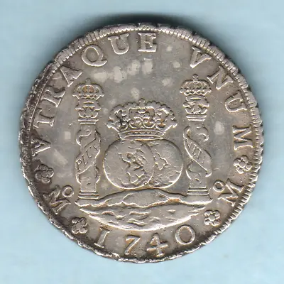 Mexico. 1740-MF 8 Reales - Pillar Dollar.. VF • $960