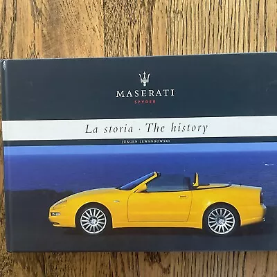 2004 Maserati Spyder History Mistral Ghibli 3500gt Biturbo Book Rare Hardcover • $45.20