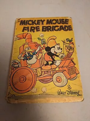 Walt Disney The Mickey Mouse Fire Brigade Book By Walt Disney 1936 Whitman • $99.99
