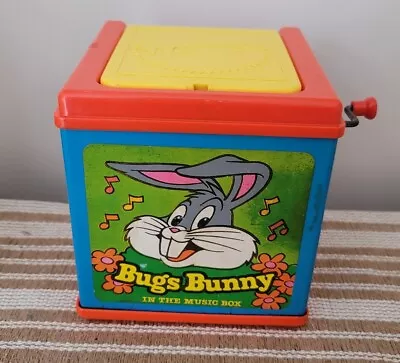 Mattel Bugs Bunny Jack In The Box 1976 Made In U.S.A  Works • $32