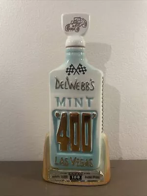 1970 Del Webbs Mint 400 Las Vegas Beam Kentucky Bourbon Whiskey Decanter EMPTY • $48