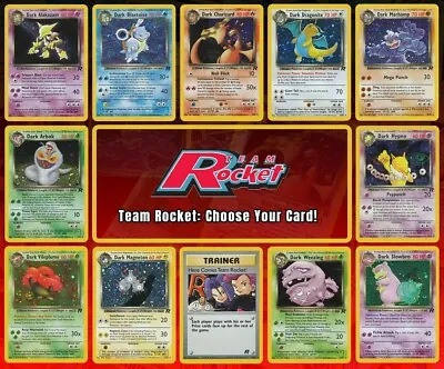 $29.95 • Buy 2000 Pokemon Team Rocket: Choose Your Card! All Pokemon Available