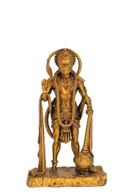 Lord King Of Sarangpur Hanuman Ji Murti For Home Temple Idol Gold CoPack Of 1 • $66.59