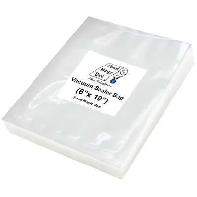 100 PINT 6x10 Bags Food Magic Seal For Vacuum Sealer Food Storage! Great $$Saver • $16.99