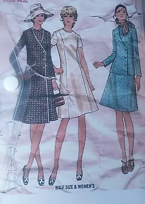 £3 • Buy Butterick Vintage Dress & Jacket Pattern, 18.5, 60s/70s