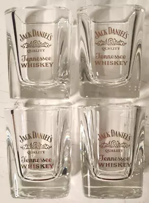 Jack Daniel's Quality Tennessee Whiskey Glasses Set Of 4 In Excellent Condition • $57.90