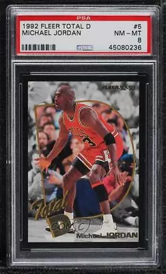 1992-93 Fleer Total D Michael Jordan #5.1 PSA 8 HOF • $203.60