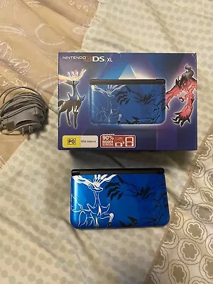 Nintendo 3DS XL Pokemon X And Y Limited Edition Yveltal And Xerneas Blue Console • $450
