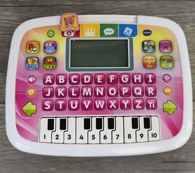 VTECH Little Apps Tablet Letter Buttons & Piano Keyboard 80-139451-Pink Ages 2-5 • $8.95