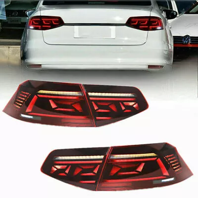 HCmotion For Volkswagen VW Jetta MK6 2015-2018 LED Tail Lights DRL Animation Red • $299