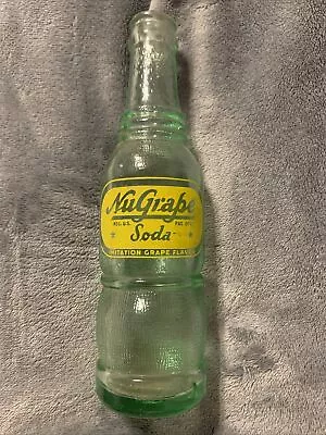 Vintage Nugrape Acl 6oz Soda Bottle Florence Ala. Alabama Yellow Paint Only • $19.99