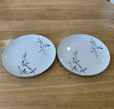 Cherry Blossom #1067 Fine China Japan 9.5” Plates Set Of 2 • $10