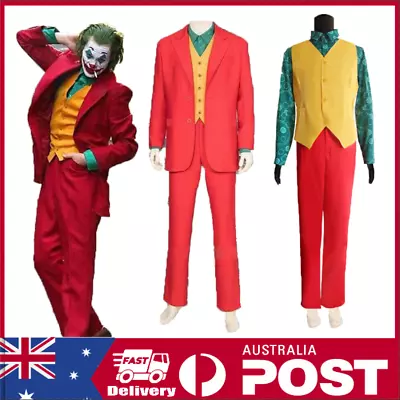 Joker Joaquin Phoenix Arthur Fleck Costume Full Set Men Party Cosplay Outfit • $61.89