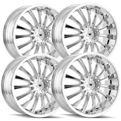 (Set Of 4) Mazzi 351 Hype 18x7.5 5x100/5x4.5  +40mm Chrome Wheels Rims 18  Inch • $979.96