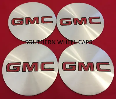 4 Wheel Center Cap Logo Sticker Decal Emblem SILVER 3.5  88mm GMC 1500 2500 3500 • $21.74