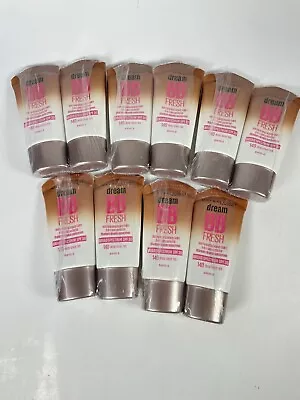 10 Lot Pack Maybelline Dream Fresh BB Cream 8 In 1 Deep Sheer Tint 140 EX 08/23 • $15.99