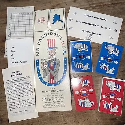 1960 1st EDITION Mr. President USA Card Game Complete Election Card Game • $25.99