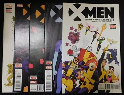 X-men Worst X-man Ever 1-5 Marvel Comic Set Complete Max Bemis Walsh 2016 Vf/nm • $10