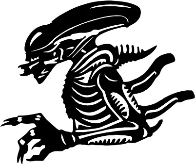 ALIEN XENOMORPH Vinyl Decal STICKER WALL LAPTOP CAR 4  Aliens Movie Bumper • $3.75