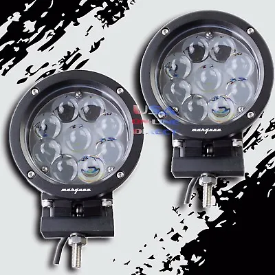 2 Pcs Off-road Round Bright Cree Led Spot Light Lumens Car Truck Jeep Utv Rzr Us • $159.99