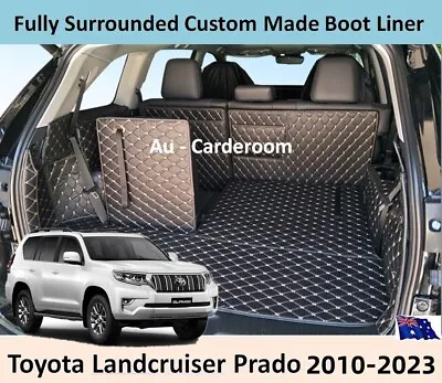 Fits Toyota Landcruiser Prado 2010-2023 Custom Made Trunk Boot Mats Cargo Liner • $139