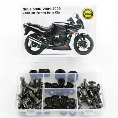 Complete Fairing Body Bolts Kit Fit For Kawasaki Ninja 500R 2001-2009 Titanium • $31.98