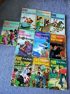 Enid Blyton Famous Five Paperbacks X 10 Vintage Books Bundle • £13