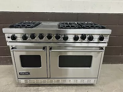 VIKING VDSC4856GSS - 48  PRO Dual Fuel Range Oven 6  Burner + Griddle (2) • $5500