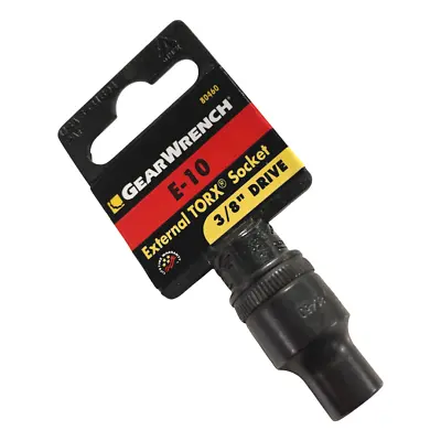 GearWrench 3/8  Drive E-10 External TORX Socket Black Oxide 80460 • $7.95