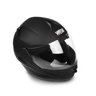 DOT Flip Up Modular Full Face Motocross Helmet Dual Visor Sport Bike Matte Black • $39.99