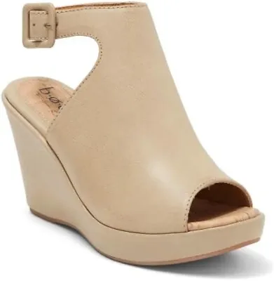 BOC By Born Sophie Sandals Buckle Platform Wedge Cream Size 8 Or 9 Or 10 NEW • $59.98