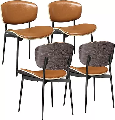 Dining Chairs Set Of 4 Gray Oak Bentwood Mid Century Modern Dining Room Chairs • $493.95