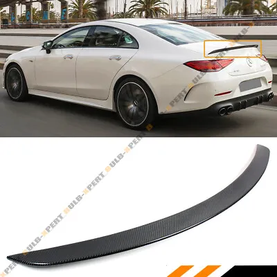 For 2019-21 Mercedes Benz C257 Cls450 Amg Style Carbon Fiber Trunk Spoiler Wing • $154.99